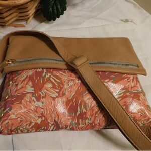 Hammitt Tan and Multicolor Clutch